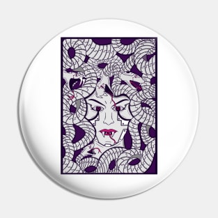 Cyborg Medusa Pin