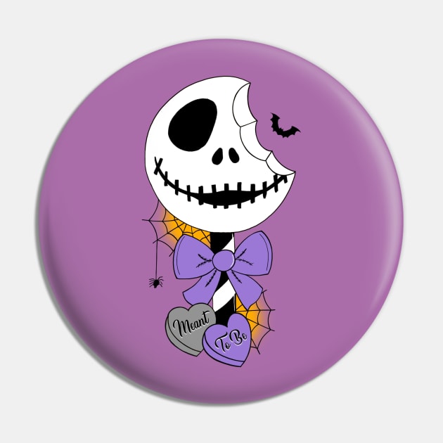 Jack Skellington Lollipop Meant to be Type 1 Large Print Pin by mightbelucifer