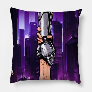 Cyberpunk Connections Pillow