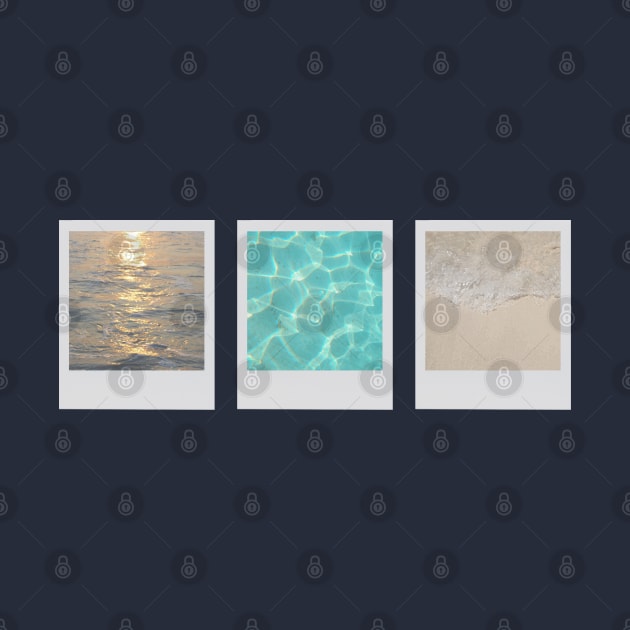 Tryptic: Sea Polaroids (abstract nature photography) by F-for-Fab