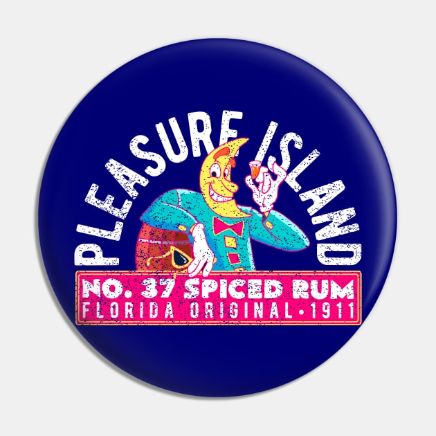 Pleasure Island "No. 37" Spiced Rum Pin by plaidmonkey