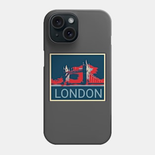 London - Shepard Fairey style design Phone Case