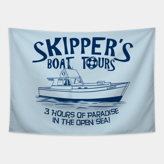 Skipper's Boat Tours Tapestry by APSketches