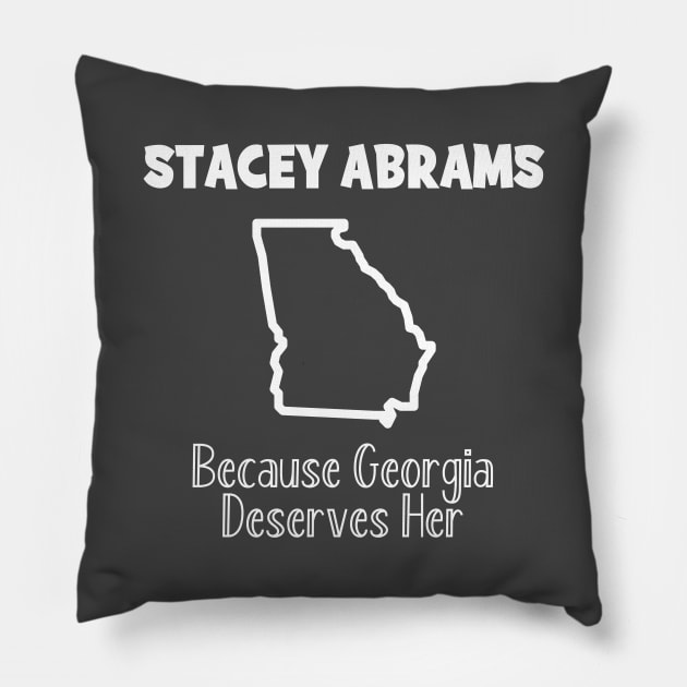 Abrams 2022, Stacey Abrams for Georgia Governor 2022 Abrams Pillow by Bless It All Tees