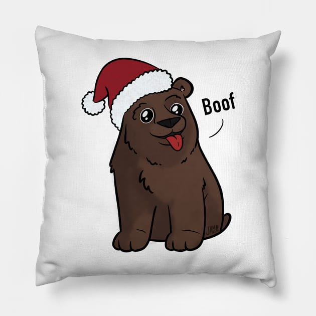 Christmas Bear Pillow by jastinamor