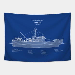 Storis wmec-38 United States Coast Guard Cutter - ABDpng Tapestry