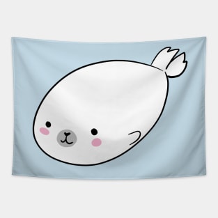 Cute baby seal Tapestry