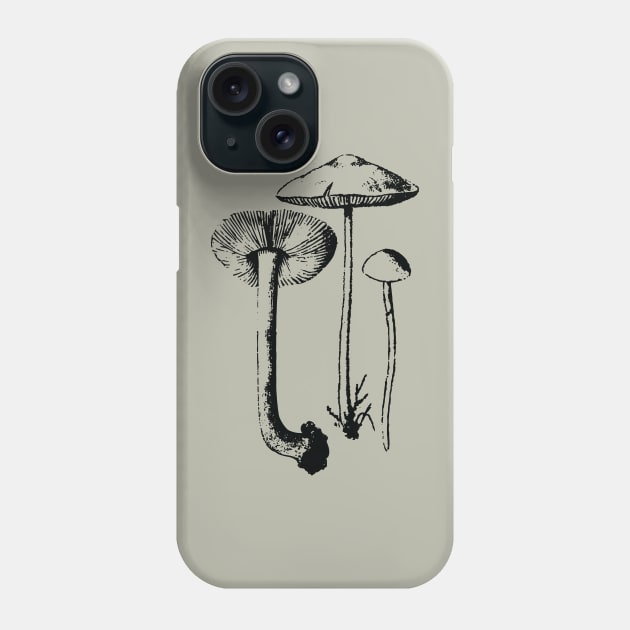 Mushrooms Phone Case by Spindriftdesigns