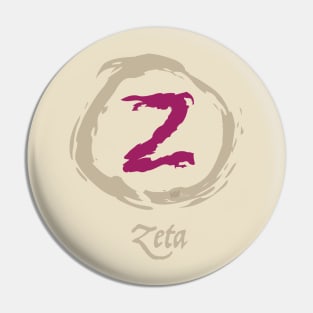 greek Zeta Pin