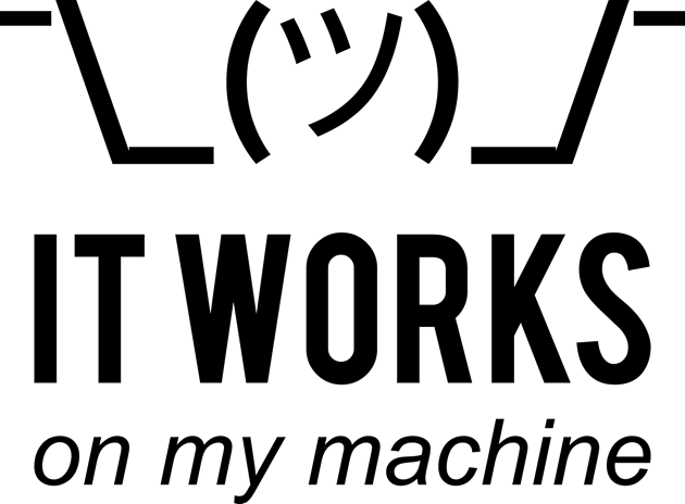 It Works On My Machine Funny Black Design for Programmers Kids T-Shirt by geeksta