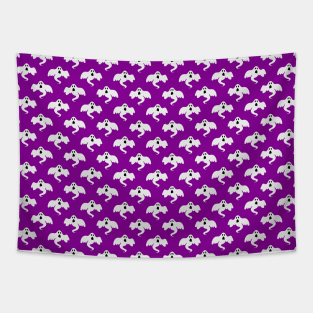 Purple Ghost Pattern Tapestry