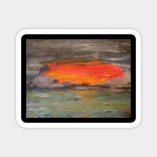 Red sky Magnet