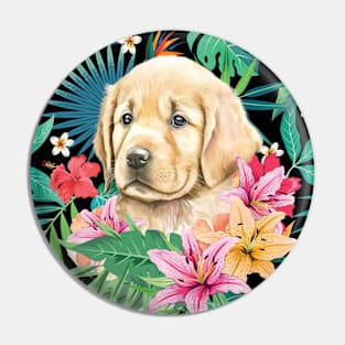 Tropical Golden Retriever Puppy 6 Pin