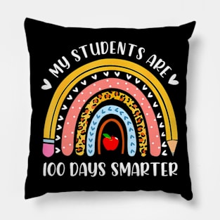 My Students Are 100 Days Smarter 100Th Day Of School Teacher Pillow