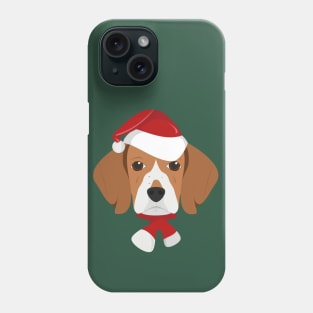 Santa Beagle Dog Phone Case