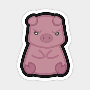 Grumpy Pleasantly Plump Piggy Magnet