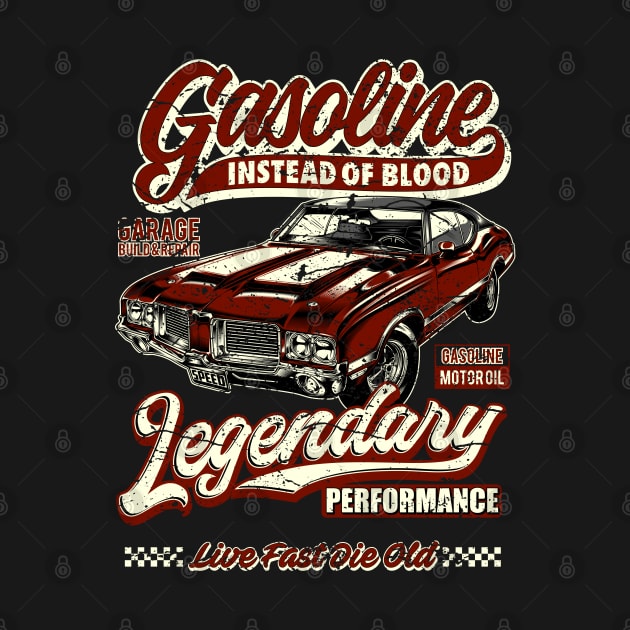 Gasoline instead of blood muscle car I by RockabillyM