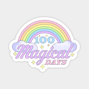 100 magical days of school Rainbow - 100 Days of School Magnet