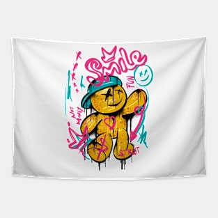 Smile Bear Tapestry