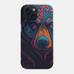 Bear Face Abstract Phone Case