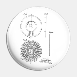 Perpetual Calendar Vintage Patent Hand Drawing Pin