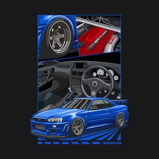 Nissan Skyline GTR R-34 T-Shirt