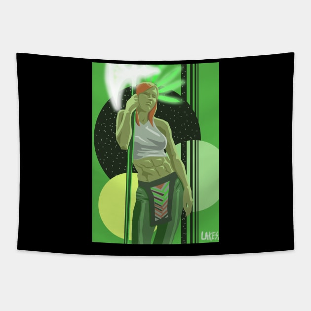 Renea the Brave Tapestry by Space Spector