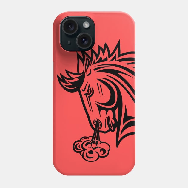 Angry Horse Phone Case by SWON Design