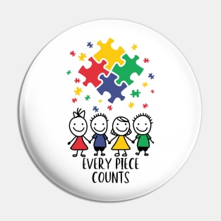 Every Piece Counts Autism Pin