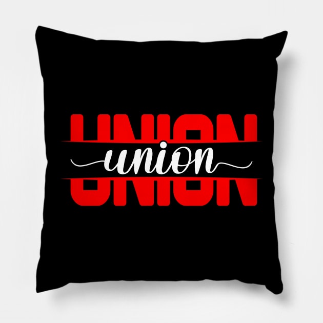 Union Within Union: Amplifying Unity Through Striking Design Pillow by Voices of Labor