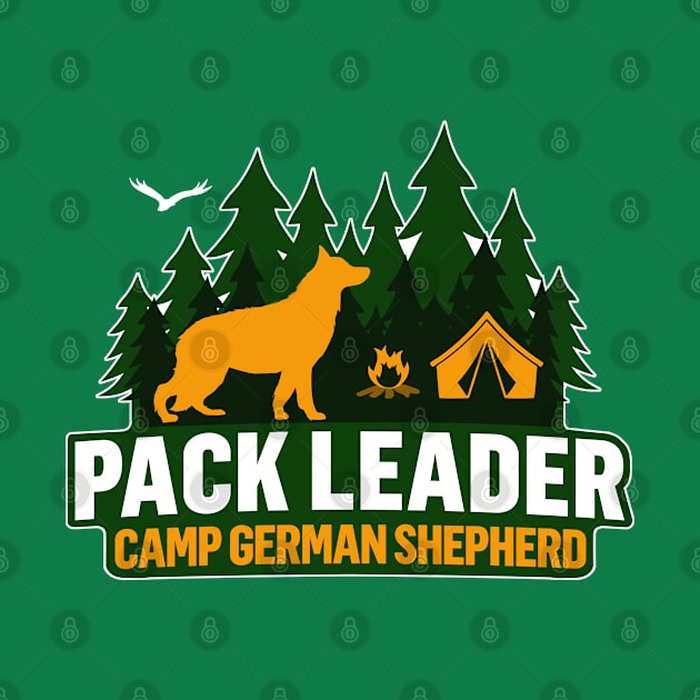 Camp German Shepherd Pack Leader by Rumble Dog Tees