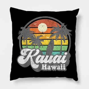 Kauai Beach Hawaii Surf Hawaiian Surfing 70'S Pillow