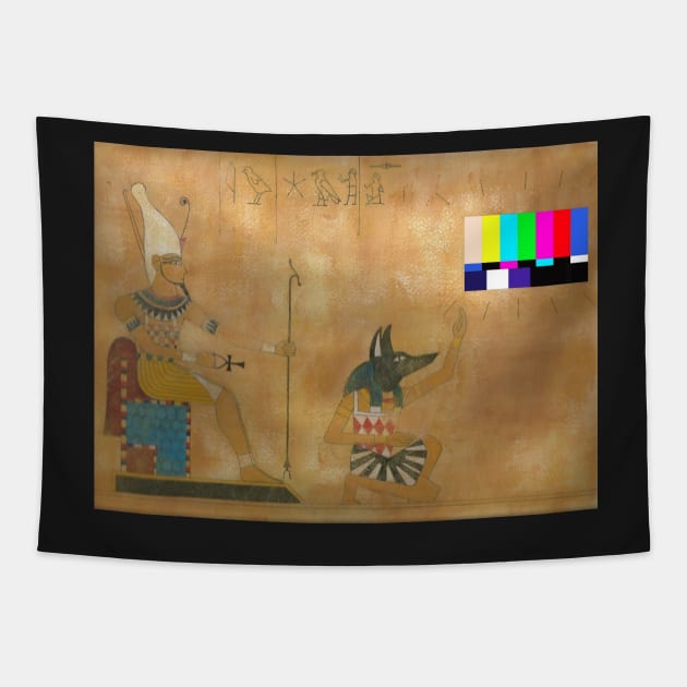 no signal egyptian Tapestry by NO_SIGNAL