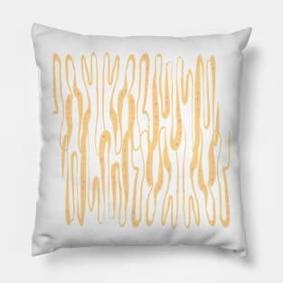 Abstract yellow lines Pillow