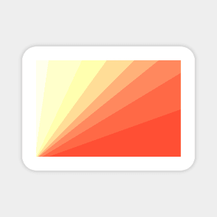 The Sun is rising, abstract sun rays print in soft colors Magnet