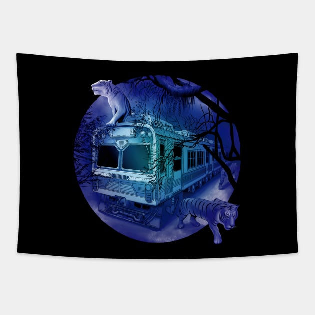 Tigers station Tapestry by TMBTM