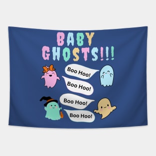 Funny Halloween T-Shirt - Baby Ghosts! Tapestry