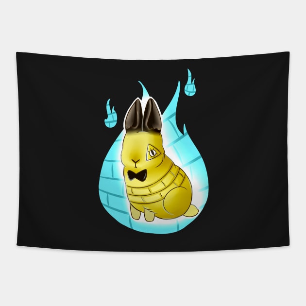 Bill Cipher Bunny Tapestry by SharpieSam