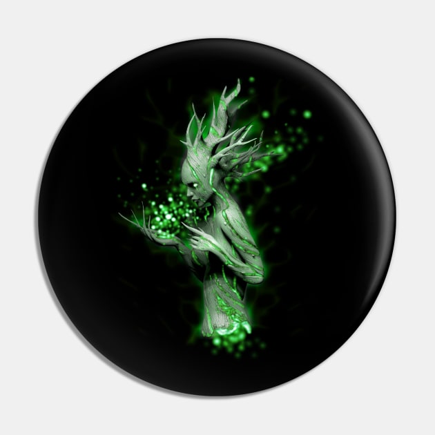 Spirit of the dead tree (green) Pin by Liquid Feline