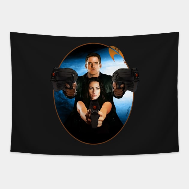 John & Aeryn Tapestry by spritelady