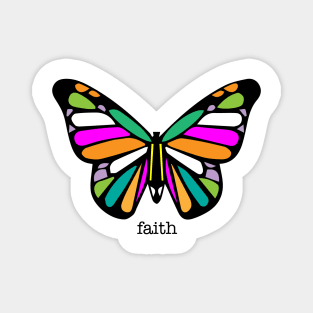 Faith Butterfly Magnet