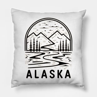 Alaska Landscape Pillow