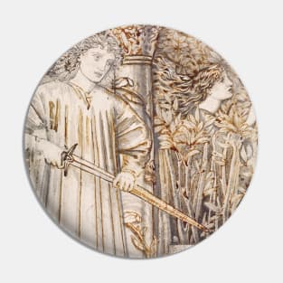 Pyramus and Thisbe by Edward Burne-Jones Pin