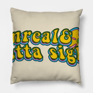 60s Retro Unreal Pillow