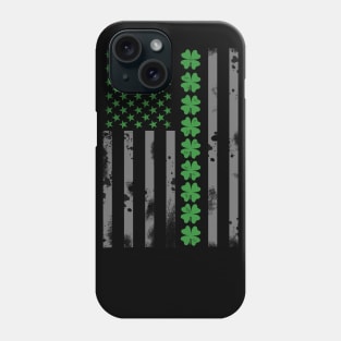 St Patrick's Day Irish American Flag Gift Phone Case