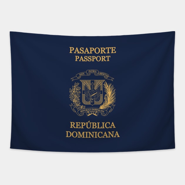 Dominican Republic passport Tapestry by Travellers