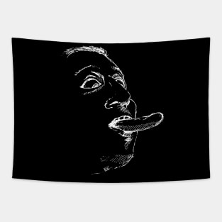 Pat’s Hotdog - White Print Tapestry