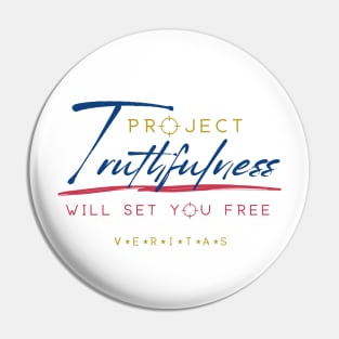 Truthfulness Will Set You Free - Project Veritas Light Pin