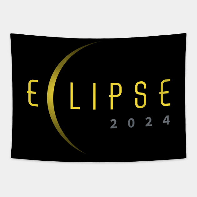 Eclipse 2024 Tapestry by Little Duck Designs