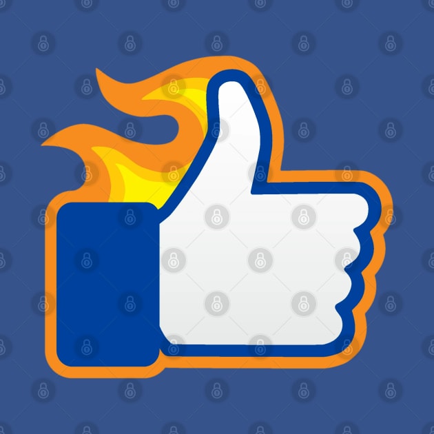 👍🏻 Embers of Approval: A Fiery Facebook Like 👍🏻 by INLE Designs